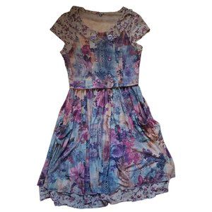 Floral Midi Dress - Multicolor